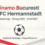 Dinamo București vs FC Hermannstadt – SuperLiga (30.08.2025, 21:30)
