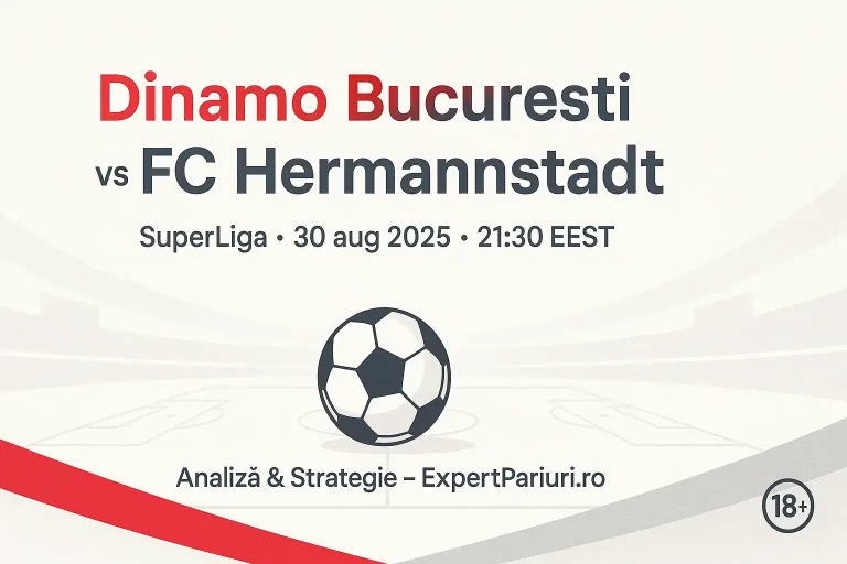 Dinamo București vs FC Hermannstadt – SuperLiga (30.08.2025, 21:30)