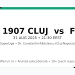 CFR Cluj vs FCSB – SuperLiga (31.08.2025, 21:30)