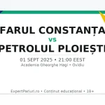Farul Constanta Vs Petrolul Ploiesti – SuperLiga (01.09.2025, 21:00)
