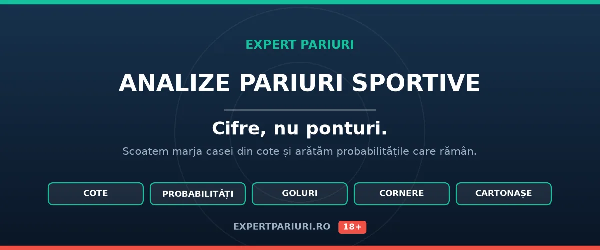 Analize pariuri sportive: cote, probabilități, goluri, cornere și cartonașe